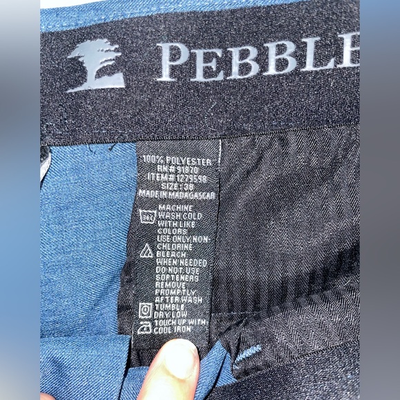 EUC Mens Navy Blue Pebble Beach Golf Shorts Size 38 - Picture 5 of 7